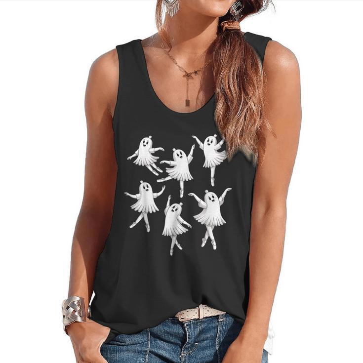 Ballet Ghost Dancer Spooky Dance Teacher Halloween Costume Flowy Tank