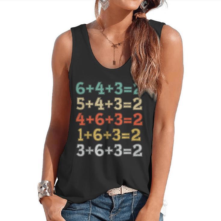 Baseball Math Sports Double Play Teacher School 2022 Flowy Tank