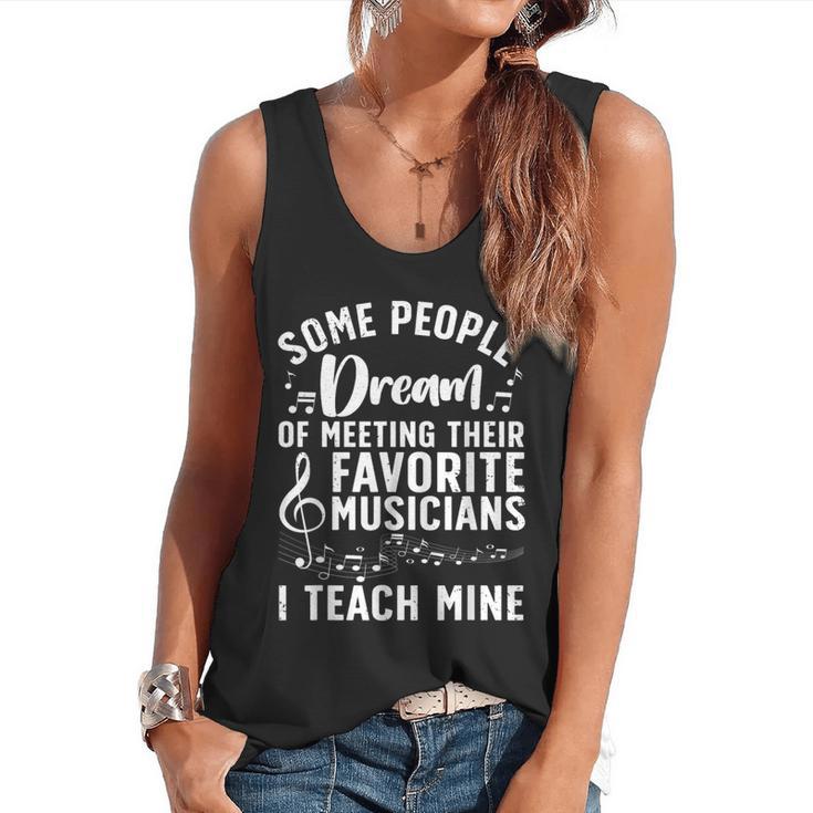 Best Music Teacher For Men Women Musician Band Piano Teacher Flowy Tank