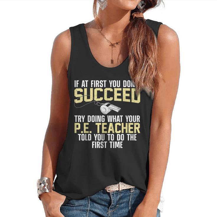 Best PE Teacher Art For Men Women Physical Education Teacher Flowy Tank