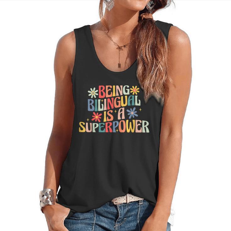 Being Bilingual Is A Superpower Back To School ESL Teacher Flowy Tank