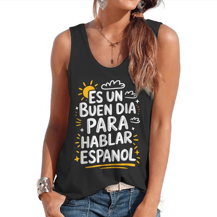 Bilingual Teacher Maestra Spanish Teacher Flowy Tank