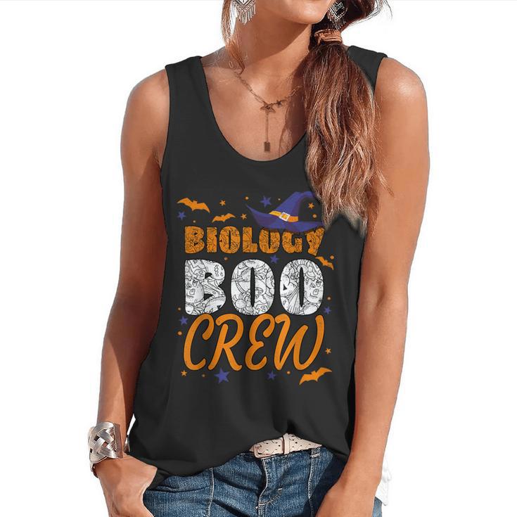Biology Boo Crew Halloween Biology Teacher Matching For Men Women Kids Flowy Tank
