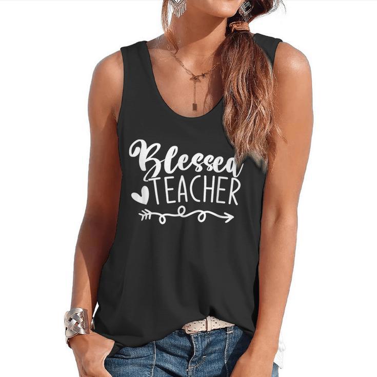 Blessed Teacher For Men Women Kids Flowy Tank