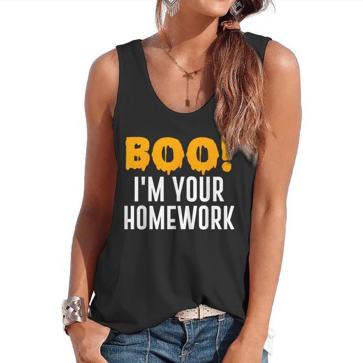 Boo I'm Your Homework Halloween Teacher Costume Flowy Tank