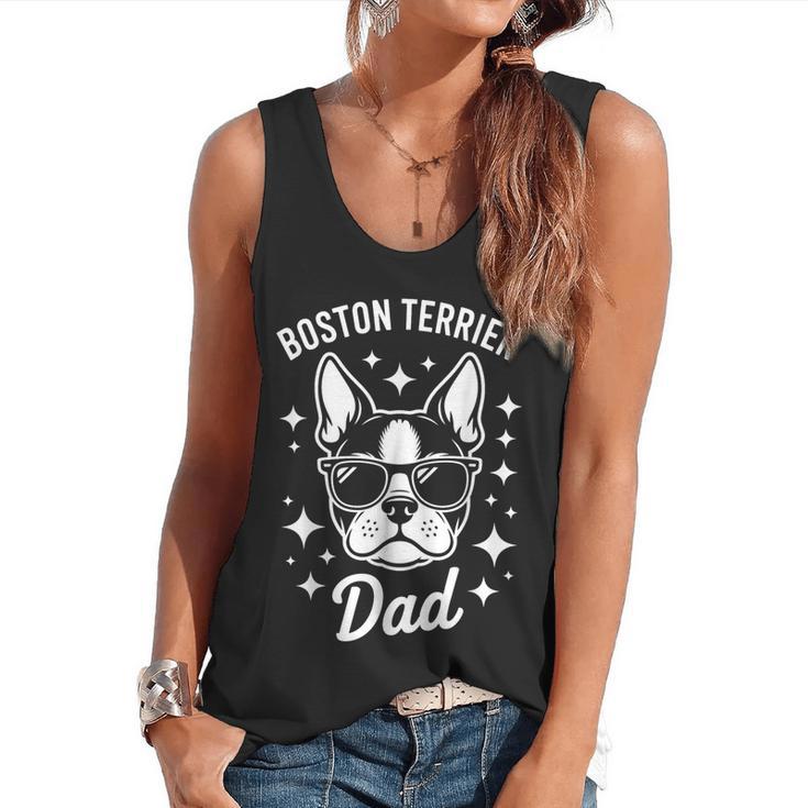 Boston Terrier Dad Boston Terrier Flowy Tank
