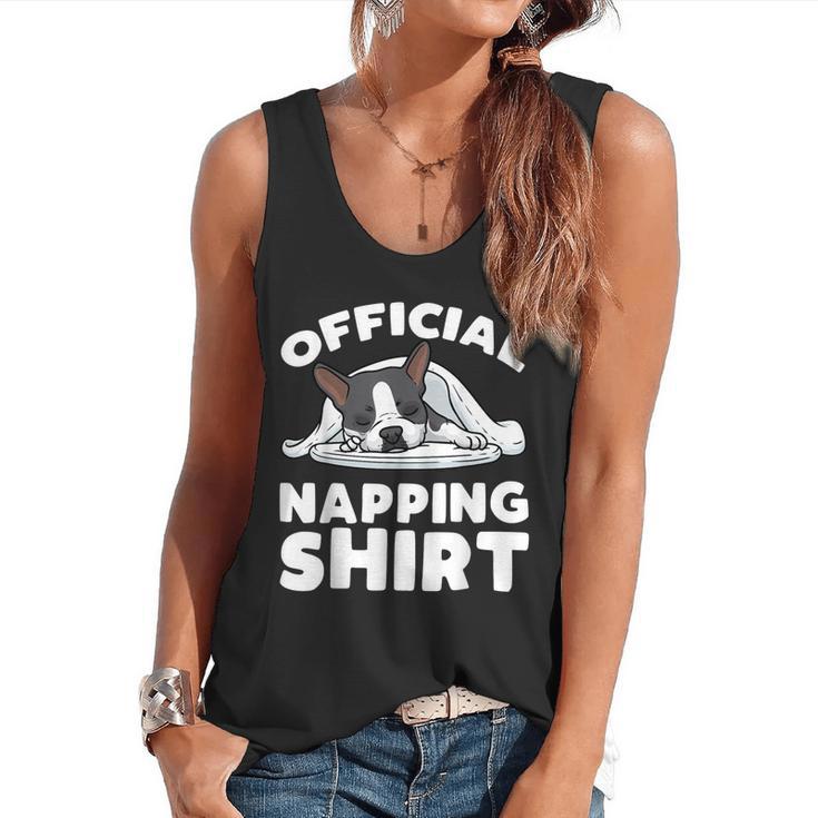 Boston Terrier Dog Official Sleeping Shirt Men Women Kids Flowy Tank