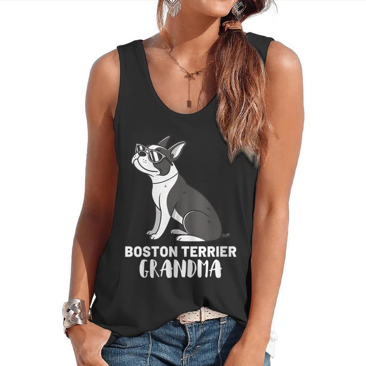 Boston Terrier Dog Owner Grandma Flowy Tank