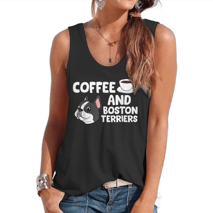 Boston Terrier Lover Coffee And Boston Terriers Flowy Tank