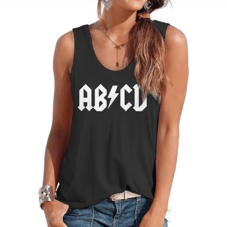 Boys Girls Teachers ABCD Rock Graphic Back To School Flowy Tank