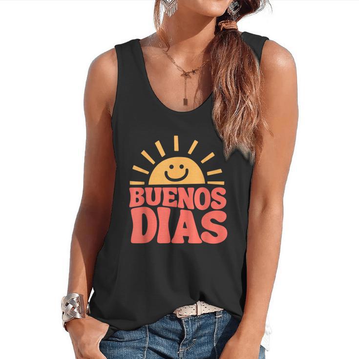 Buenos Dias Spanish Teacher Appreciation Back To School Flowy Tank