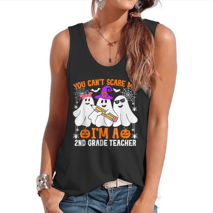 You Can't Scare Me I'm A 2nd Grade Teacher Halloween Flowy Tank