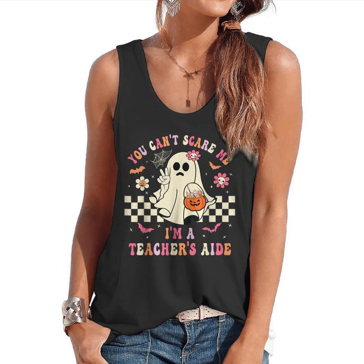 You Can't Scare Me I'm A School Teacher's Aide Halloween Flowy Tank