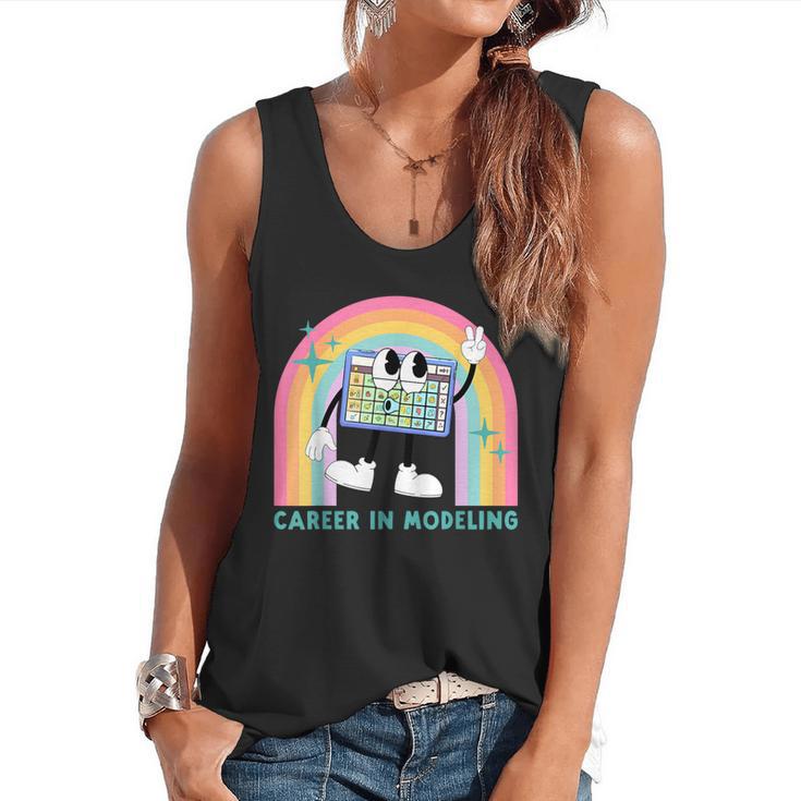 Career In Modeling AAC Teacher SLP SPED Communication Autism Flowy Tank