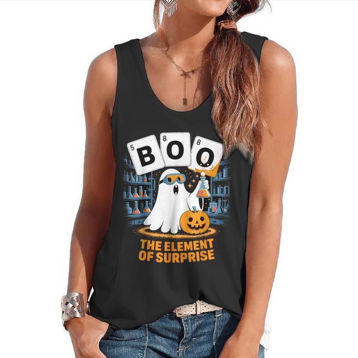 Chemistry Boo Ghost Element Of Surprise Science Teacher Tee Flowy Tank