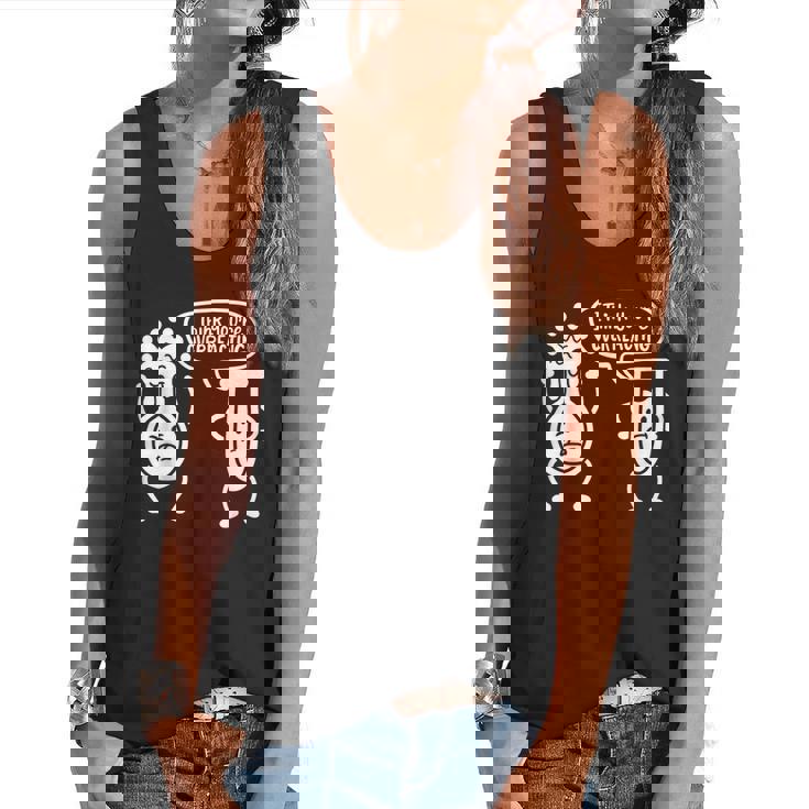 Chemistry Science Teacher I Think You&#x27;Re Overreacting Men Women Girls Kids Flowy Tank