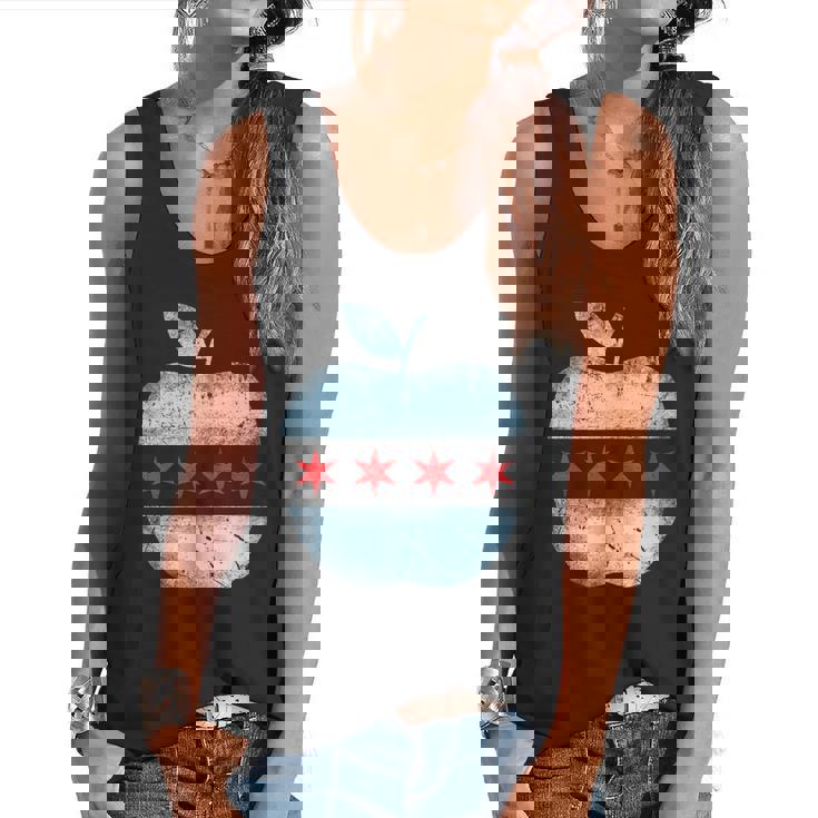 Chicago Flag Teacher School Cute Flowy Tank