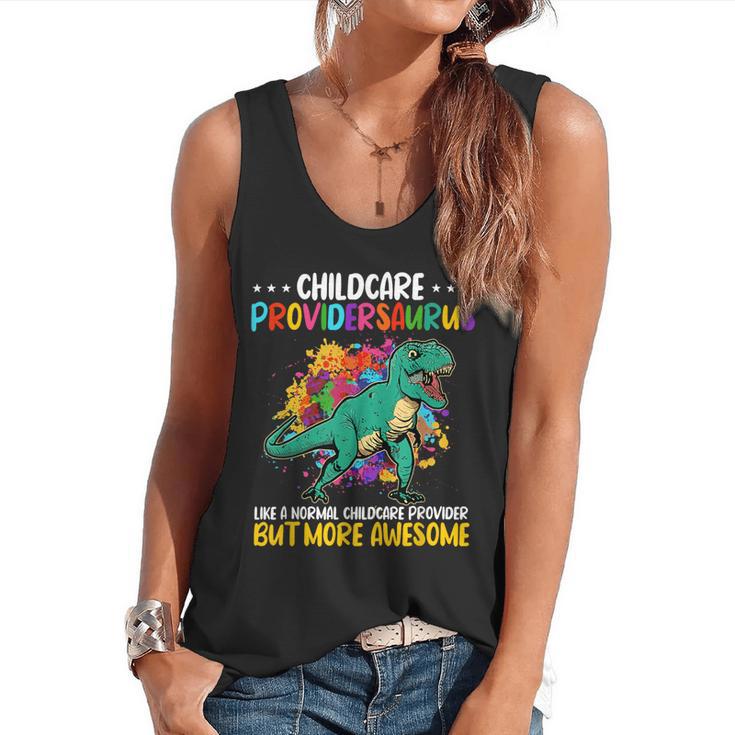 Childcare Providersaurus Daycare Teachers Flowy Tank