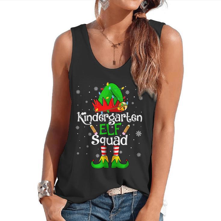 Christmas Kindergarten Elf Squad Teacher Student Flowy Tank