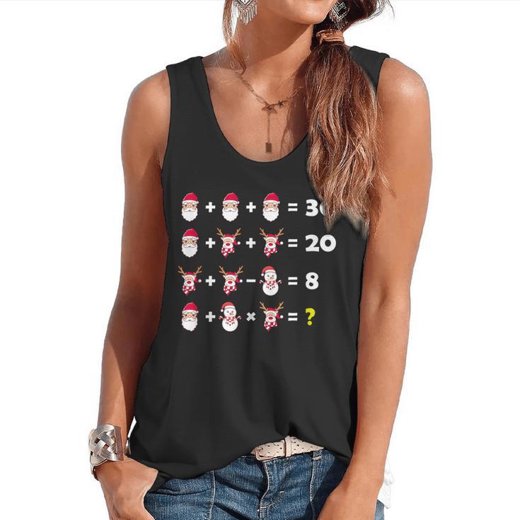 Christmas Math Quiz Teacher Equation Math Teacher Flowy Tank
