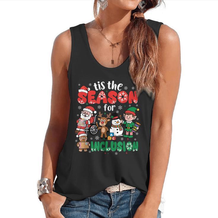 Christmas Sped Teacher Tis The Season For Inclusion Women Flowy Tank, trending gift Christmas Sped Teacher Tis The Season For Inclusion Women Flowy Tank, trending gift