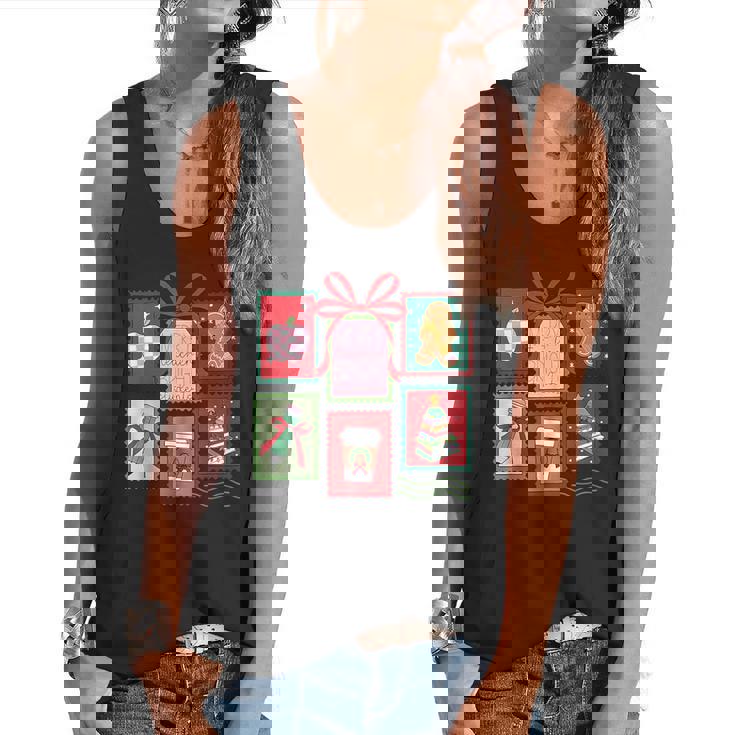 Christmas Teacher Stamps Flowy Tank