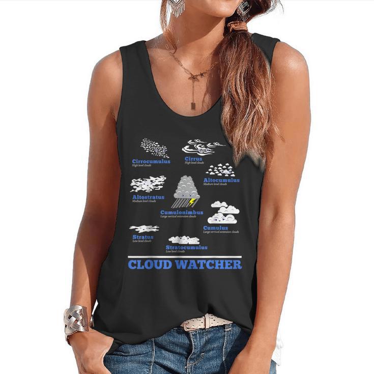 Cloud Watcher Cloud Types Science Student Teacher Cute Faces Flowy Tank