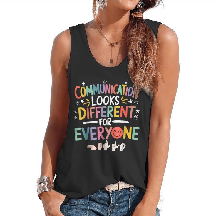 Communication ASL Teacher Deaf People ASL Interpreter Flowy Tank