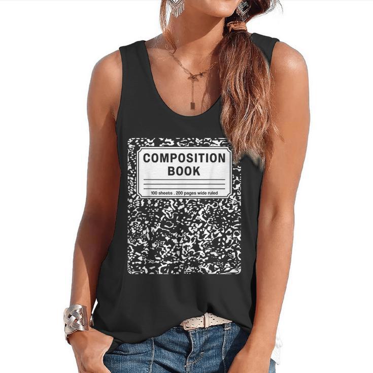 Composition Book Notebook Teachers Matching Group Halloween Flowy Tank