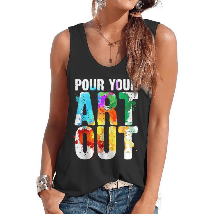 Cool Artist For Men Women Painter Art Teacher Paint Artists Flowy Tank
