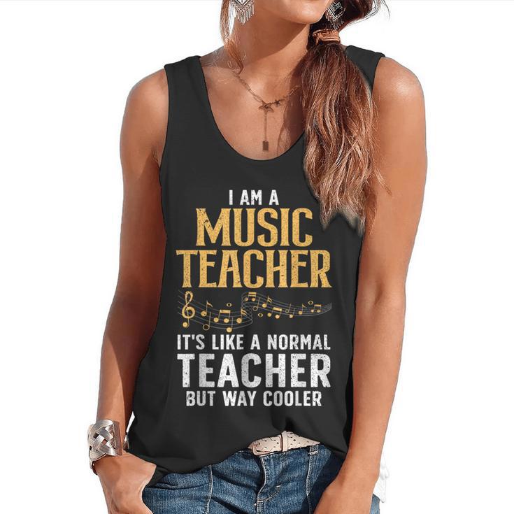 Cool Music Teacher Art For Men Women School Orchestra Coach Flowy Tank