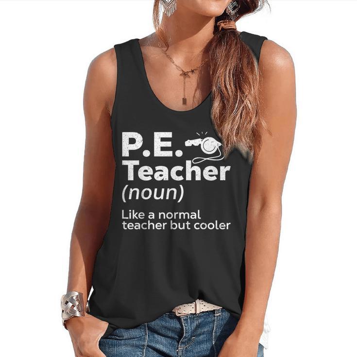 Cool PE Teacher Art For Men Women Physical Education Teacher Flowy Tank