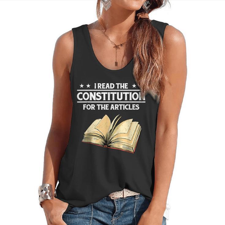 Cool History Teacher Read The Constitution For The Articles Flowy Tank