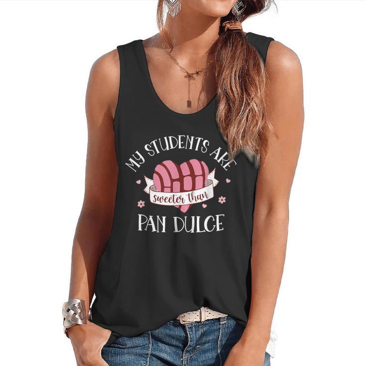 Cute Spanish Teacher Dual Language Bilingual Teacher Men Women Flowy Tank