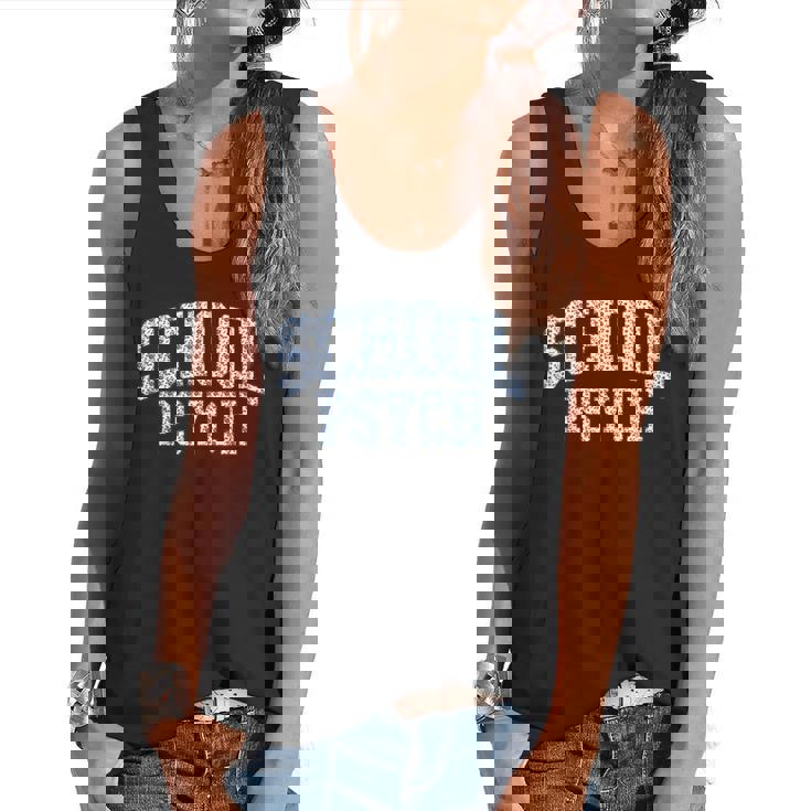 Cute Wildflower School Psych Teacher School Psychologist Flowy Tank