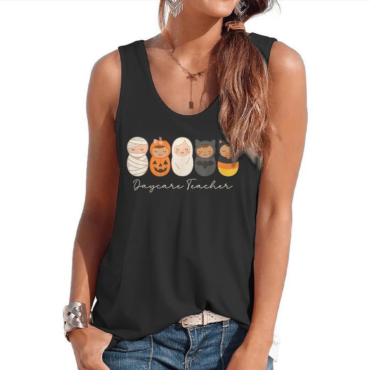 Daycare Teacher Halloween Infant Squad Spooky Childcare Fall Flowy Tank