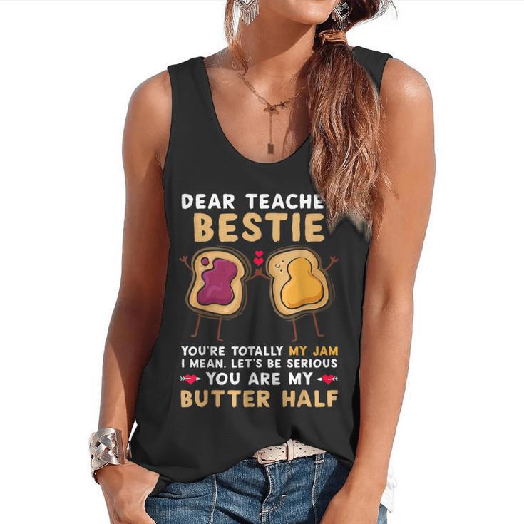 Dear Teacher Bestie You'Re Totally My Jam Shirt Kids Flowy Tank