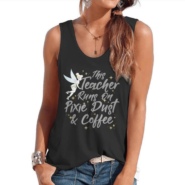 Disney Peter Pan Tinkerbell Teacher Pixie Dust And Coffee Flowy Tank