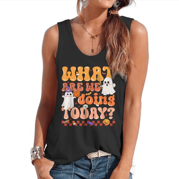 What Are We Doing Today Halloween PE Spooky Teacher Flowy Tank