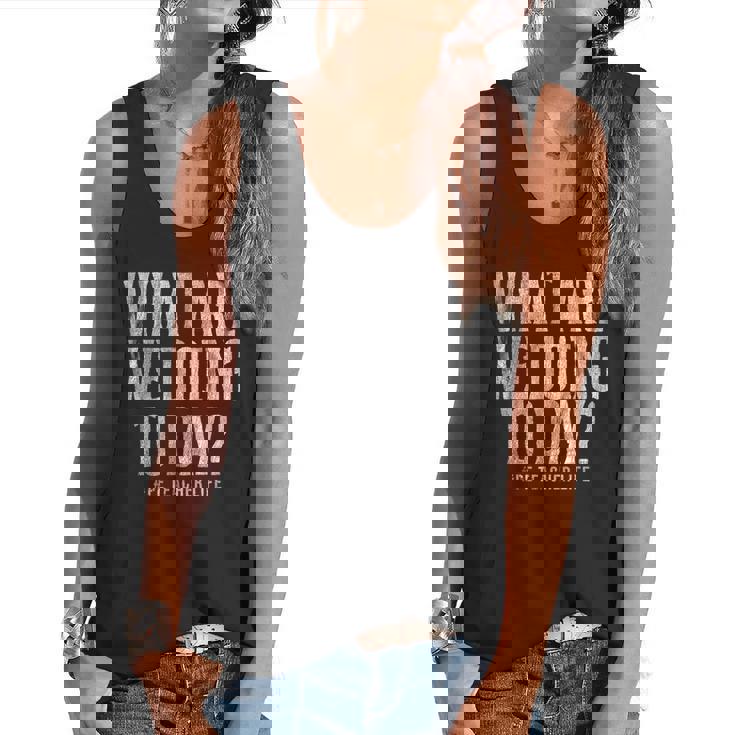 What Are We Doing Today PE Teacher Life Funny Men Women Kids Flowy Tank