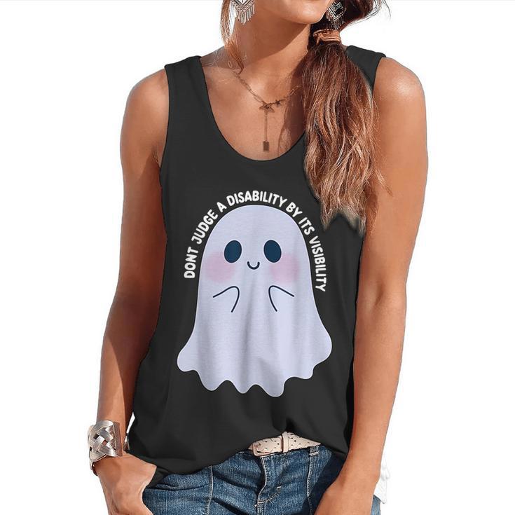 Dont Judge a Disability By Its Visibility Teacher Flowy Tank