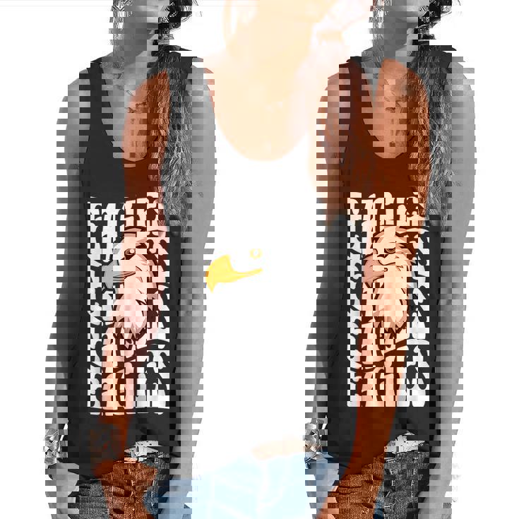 Eagles School Sports Fan Team Spirit Teacher Parent Student Flowy Tank