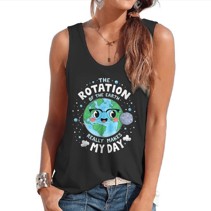 Earth Day Rotation Of The Earth Makes My Day Science Teacher Flowy Tank