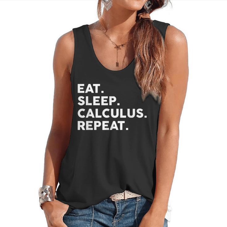 Eat Sleep Calculus Repeat Mathematics Math Teacher Flowy Tank
