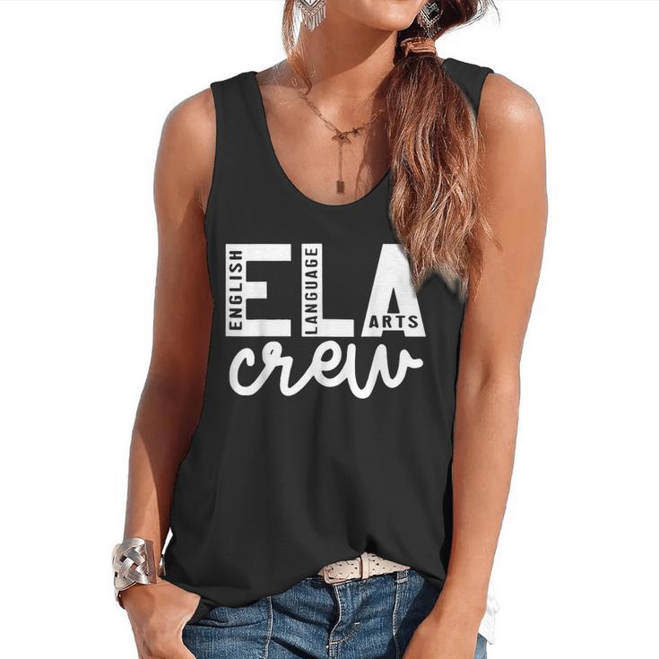 English Language Art Teacher Crew ELA Squad English Teacher Flowy Tank