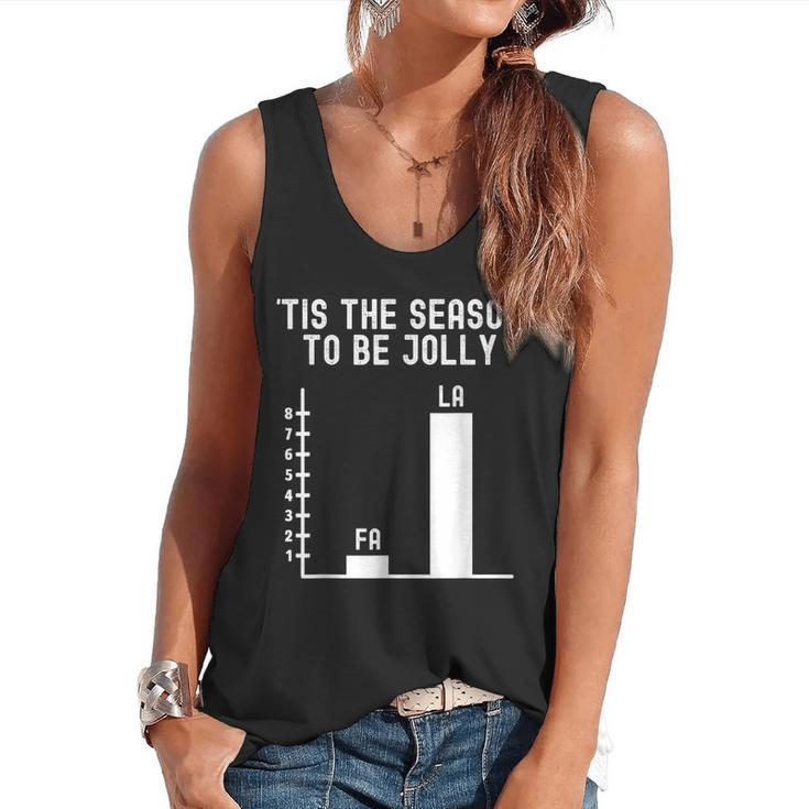 Fa La 8 Math Pun Math Teacher Christmas Flowy Tank
