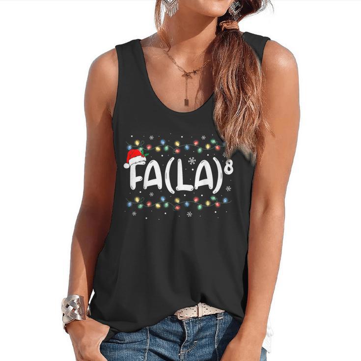 FA LA8 Christmas Santa Fa La Math Teacher Men Women Flowy Tank