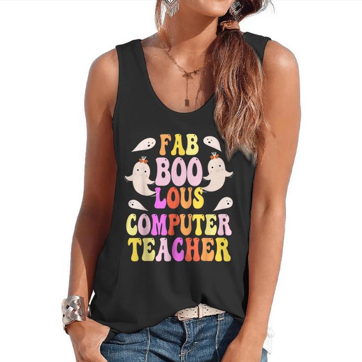 Faboolous COMPUTER TEACHER Costume This Is My Spooky Mom Dad Flowy Tank