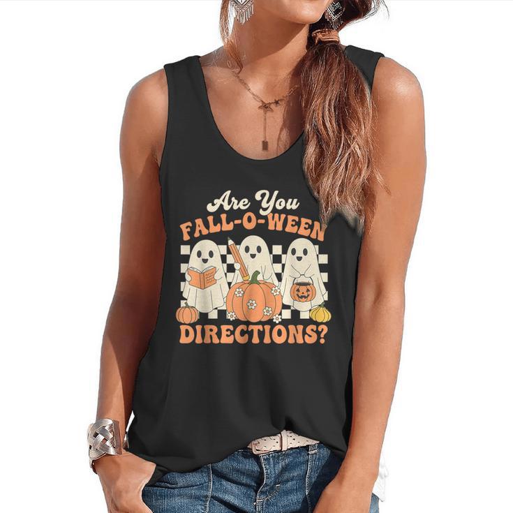 Are You Fall O Ween Directions Halloween Teacher Flowy Tank