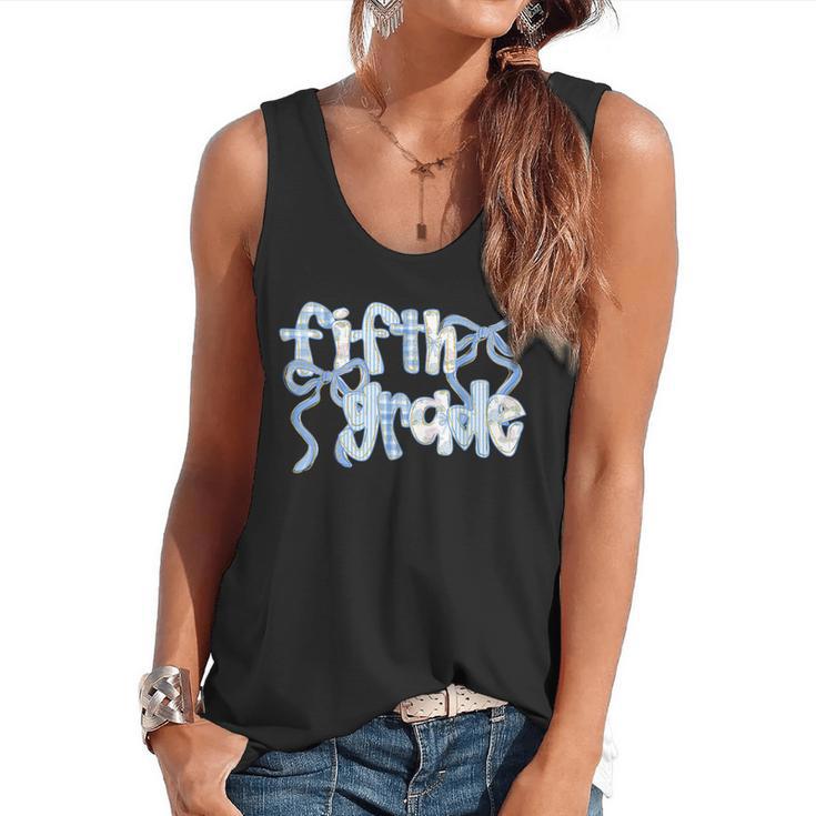 Fifth Grade Team Coquette Bow 5th Grade Teacher Girl Kid Flowy Tank